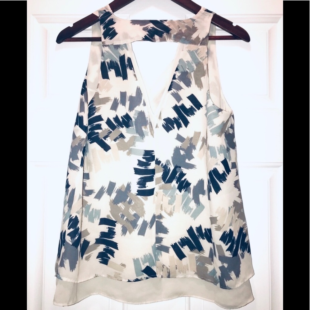 Banana Republic bar-back v-neck blouse, small - Picture 5 of 9